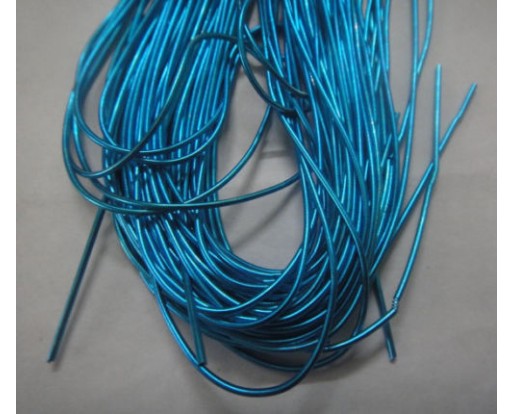 TURQUOISE - 150 Inches French Metal Wire Gimp Coil Bullion Purl - Smooth Regular - 3.80 Meters